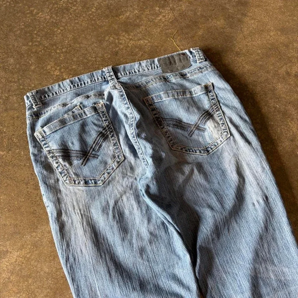 2000s axel light wash bootcut jeans